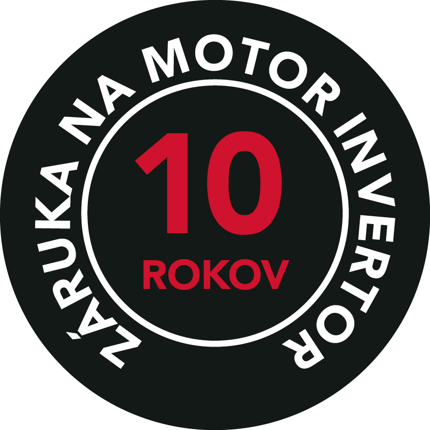 Rozšírená záruka 10 rokov na invertor motor